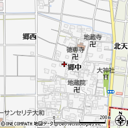 愛知県一宮市大和町於保郷中2501周辺の地図