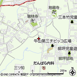 愛知県春日井市牛山町1303-7周辺の地図