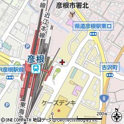 近江トラベル株式会社　彦根旅行センター周辺の地図