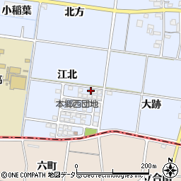 愛知県一宮市上祖父江江北51周辺の地図