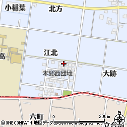 愛知県一宮市上祖父江江北50周辺の地図