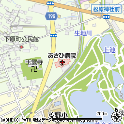 あさひ病院（三仁会）周辺の地図