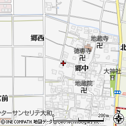 愛知県一宮市大和町於保郷中2504周辺の地図