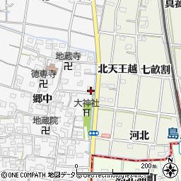 愛知県一宮市大和町於保郷中2450周辺の地図