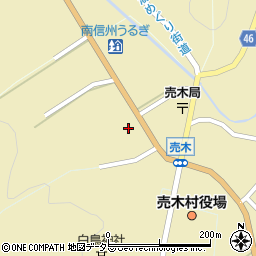 長野県下伊那郡売木村636周辺の地図