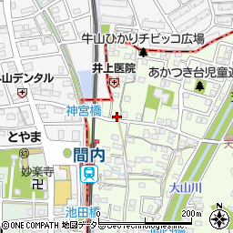 愛知県春日井市牛山町305周辺の地図