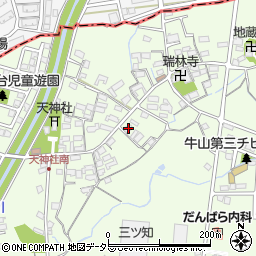 愛知県春日井市牛山町466周辺の地図