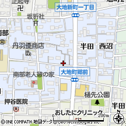 愛知県岩倉市大地町郷内12-2周辺の地図
