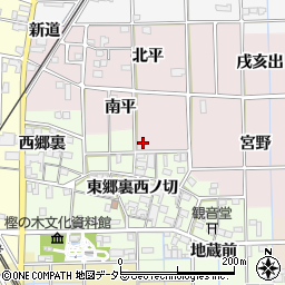 愛知県一宮市萩原町滝南平43周辺の地図