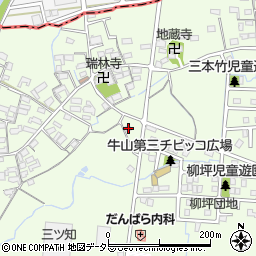 愛知県春日井市牛山町1303-2周辺の地図