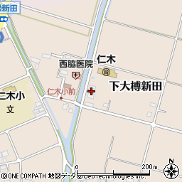 仁木郵便局周辺の地図