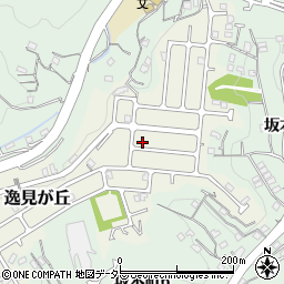 神奈川県横須賀市逸見が丘周辺の地図