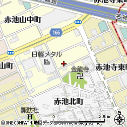 愛知県稲沢市赤池天王町周辺の地図