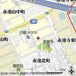 愛知県稲沢市赤池天王町周辺の地図