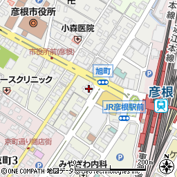滋賀銀行彦根駅前支店 ＡＴＭ周辺の地図