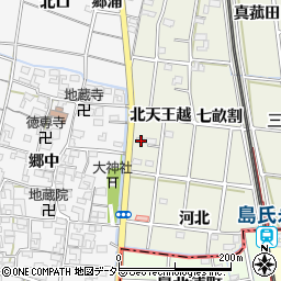 愛知県一宮市大和町氏永北天王越1351周辺の地図