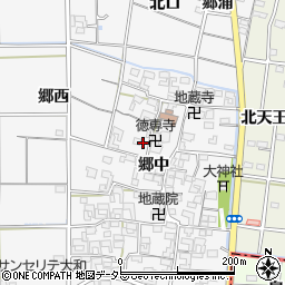 愛知県一宮市大和町於保郷中2490周辺の地図