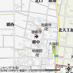 愛知県一宮市大和町於保郷中2435周辺の地図