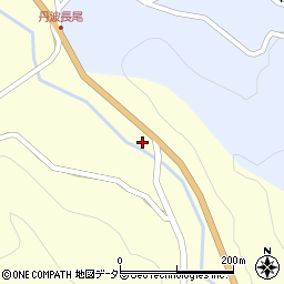 京都府南丹市美山町長尾藤原周辺の地図