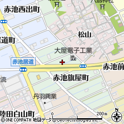 愛知県稲沢市赤池旗屋町周辺の地図