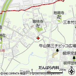 愛知県春日井市牛山町1336-3周辺の地図