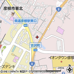 滋賀県彦根市古沢町353周辺の地図