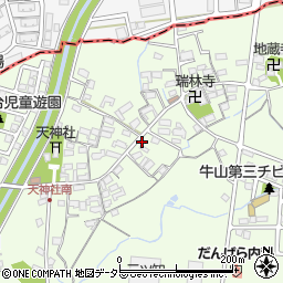 愛知県春日井市牛山町468周辺の地図