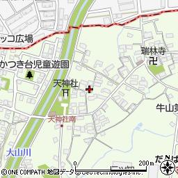 愛知県春日井市牛山町437周辺の地図