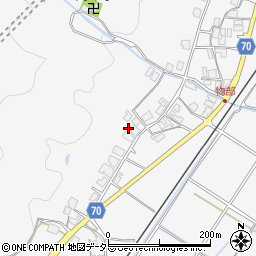 兵庫県朝来市物部749周辺の地図