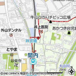 愛知県春日井市牛山町295周辺の地図