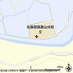 京都府南丹市美山町上平屋梁ケ瀬周辺の地図