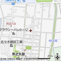 愛知県小牧市市之久田1丁目周辺の地図