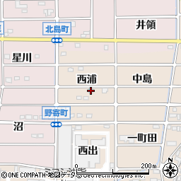 愛知県岩倉市野寄町西浦26-2周辺の地図