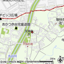愛知県春日井市牛山町442周辺の地図