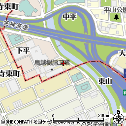 愛知県一宮市丹陽町九日市場平周辺の地図