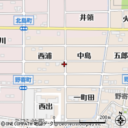 愛知県岩倉市野寄町西浦30周辺の地図