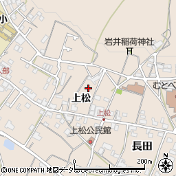 京都府福知山市上松周辺の地図