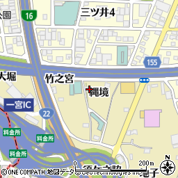 愛知県一宮市丹陽町九日市場縄境周辺の地図