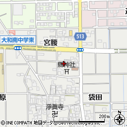 愛知県一宮市大和町南高井宮腰88周辺の地図