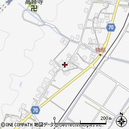 兵庫県朝来市物部740周辺の地図