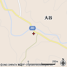 鳥取県東伯郡三朝町大谷848周辺の地図