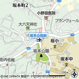 坂本公園前周辺の地図
