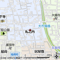 愛知県岩倉市下本町（丸之内）周辺の地図