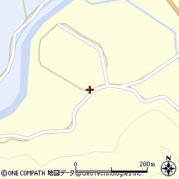 京都府南丹市美山町長尾干物屋周辺の地図
