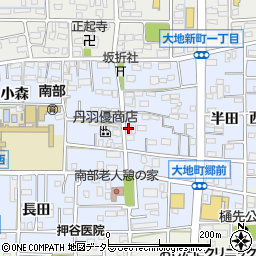 愛知県岩倉市大地町郷内1251-2周辺の地図