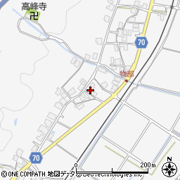 兵庫県朝来市物部881周辺の地図