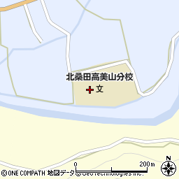 京都府南丹市美山町上平屋梁ケ瀬9周辺の地図