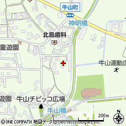 愛知県春日井市牛山町1854周辺の地図