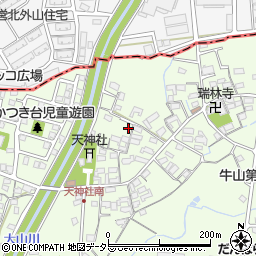 愛知県春日井市牛山町438周辺の地図