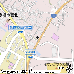 滋賀県彦根市古沢町357周辺の地図